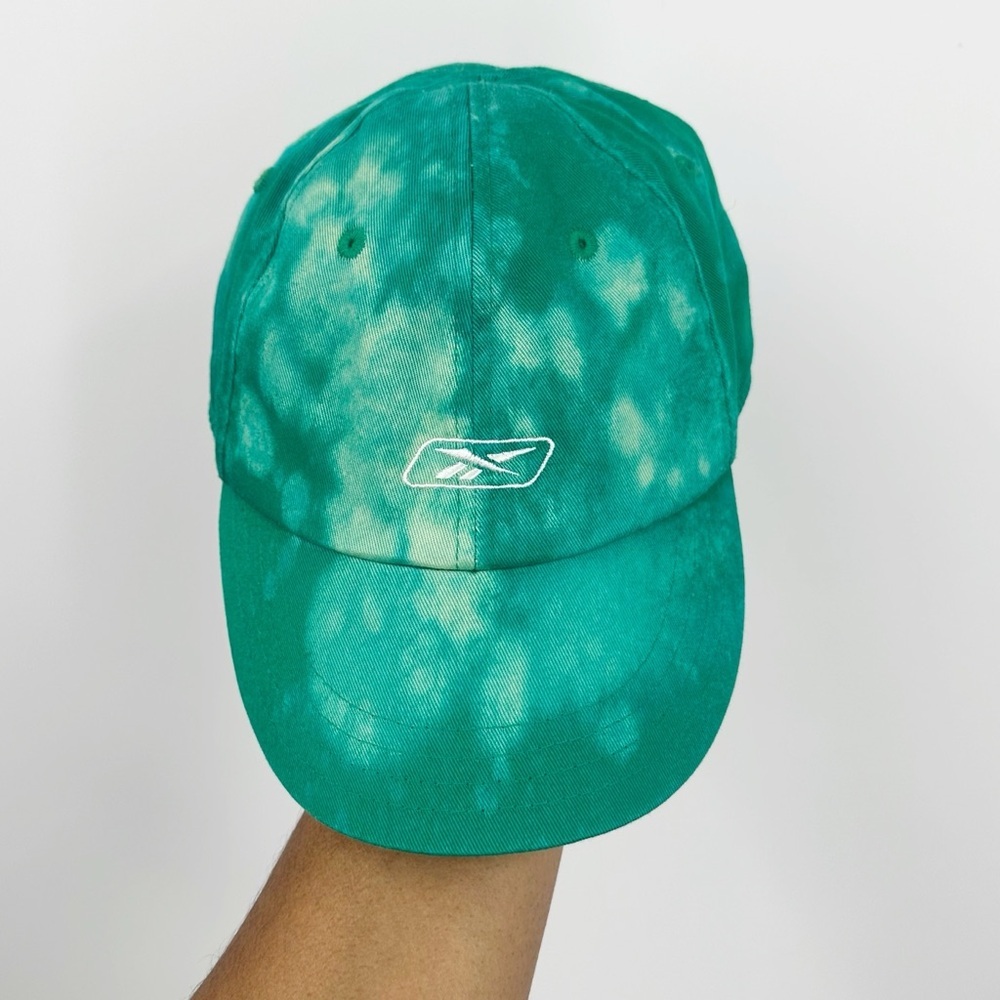 Vintage Y2K Reebok Custom Bleach Splatter Dad Hat OS Upcycled
